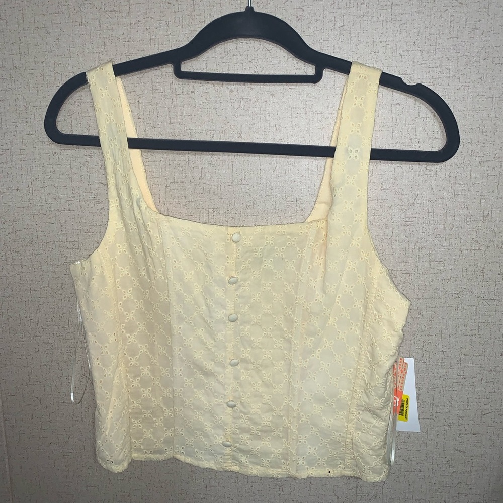 Yellow Gianni Binni Crop Top